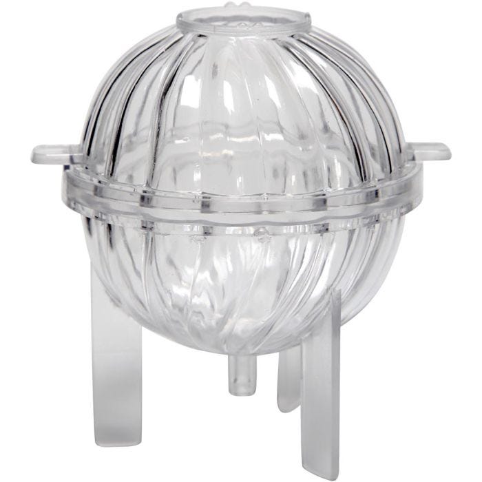 Moule pour bougie, Boule à spirales, 70 mm, 1 pièce