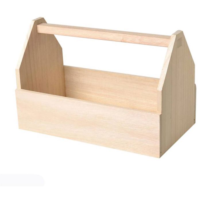 Boîte à outils en bois à décorer, dim. 30x20 cm, 1 pièce