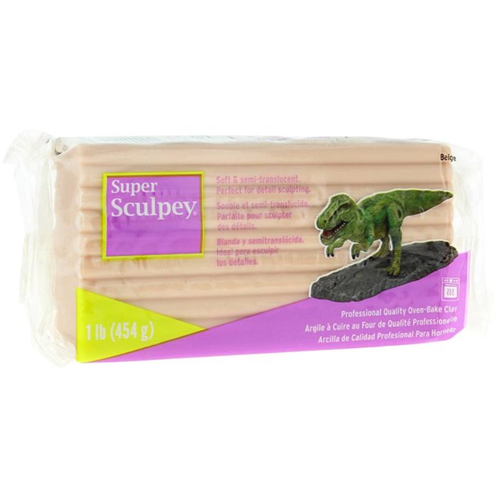 Super Sculpey Céramique et Sculpture, beige, 454 gr/ 1 Pq.