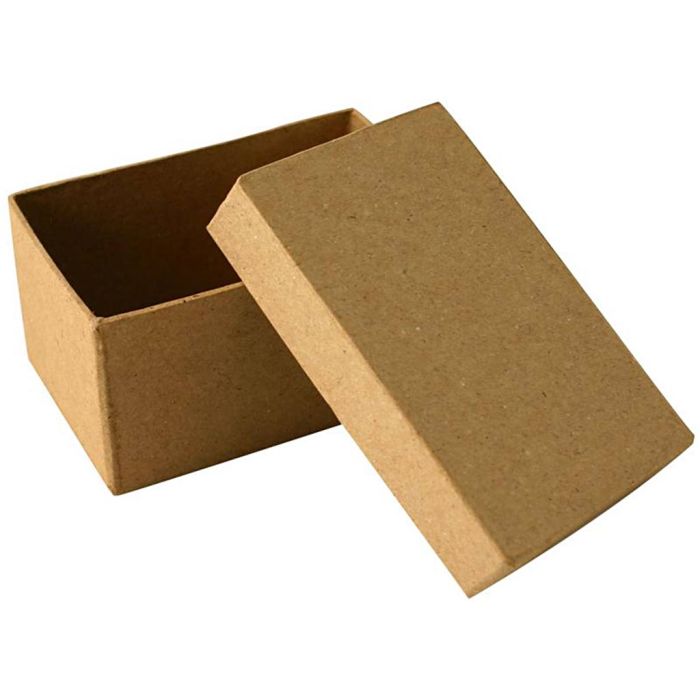 Boîte en carton, rectangle, H : 5 cm, dim. 6,5x10 cm, 1 pièce