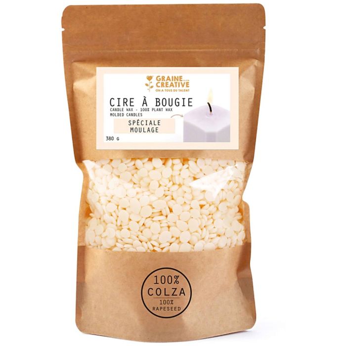 Cire de colza vegan pour moulage de bougies, 380 gr/ 1 Pq.