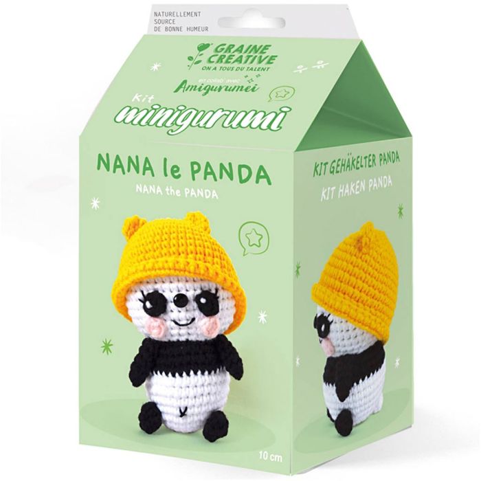 Kit Crochet Amigurumi, Nana le Panda, 1 Pq.