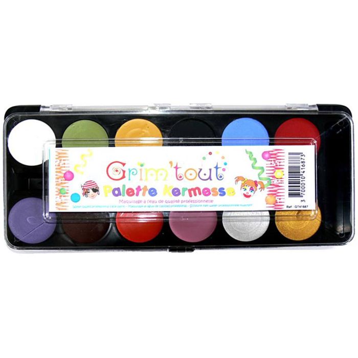 Maquillage Kermesse, ass. de couleurs, 1 boîte