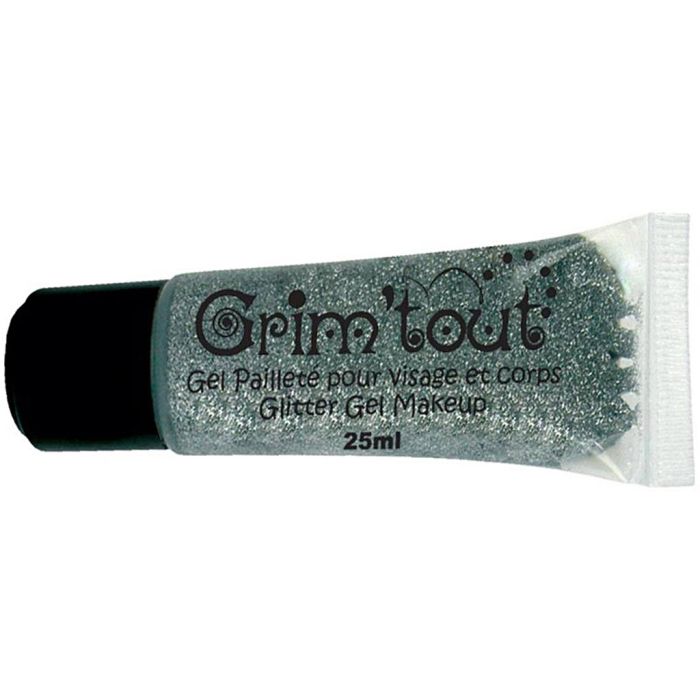 Maquillage Gel pailleté, argent, 25 ml/ 1 boîte