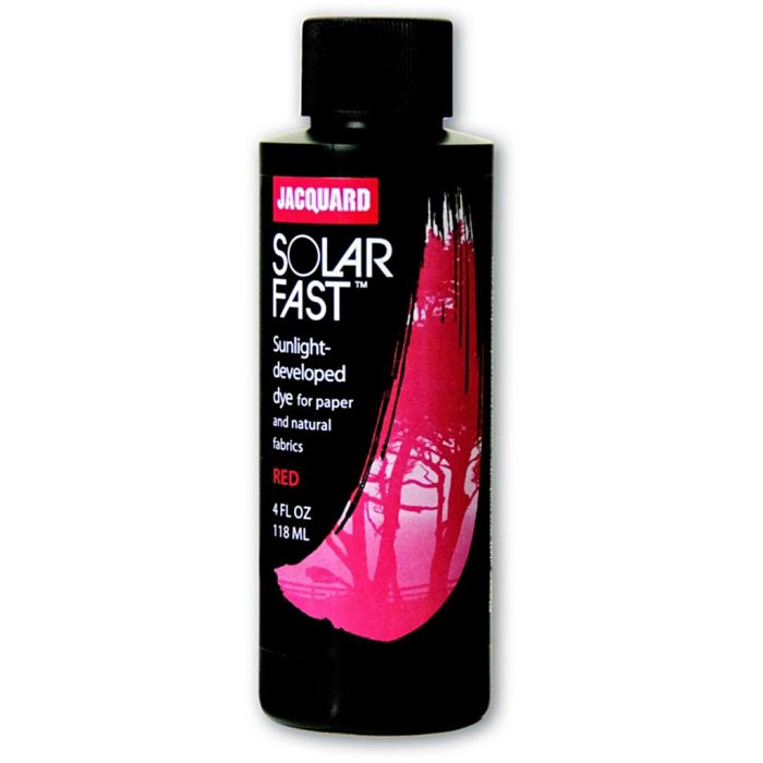 Jacquard Solarfast - Colorant photosensible, rouge (104), 118 ml/ 1 flacon