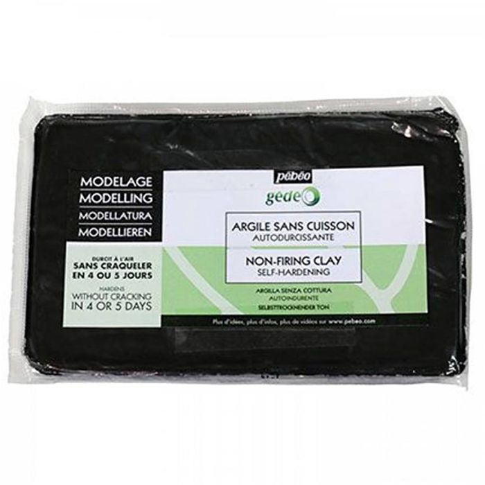Argile autodurcissante, noir, 1.5 kg/ 1 Pq.