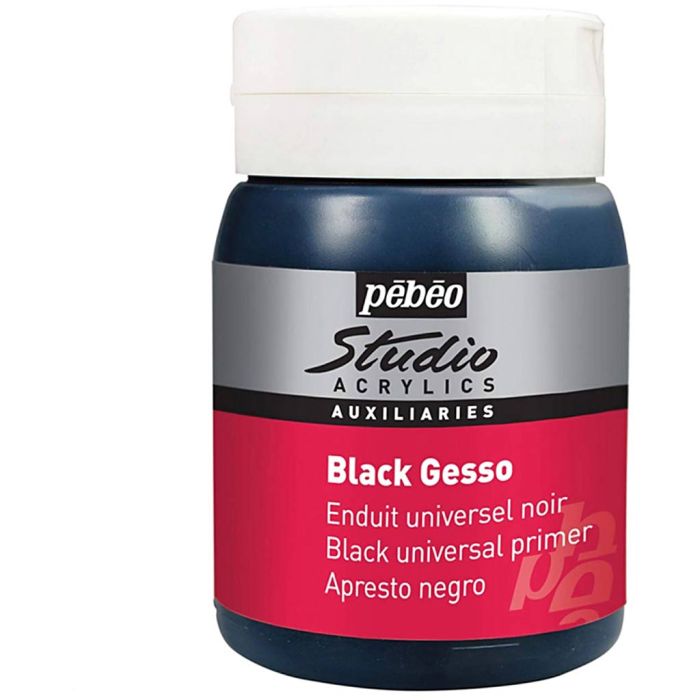 Gesso Pébéo Studio, noir, 500 ml/ 1 Pq.