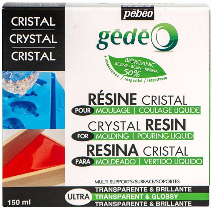 Kit Résine Cristal Bio, 150 ml/ 1 Pq.