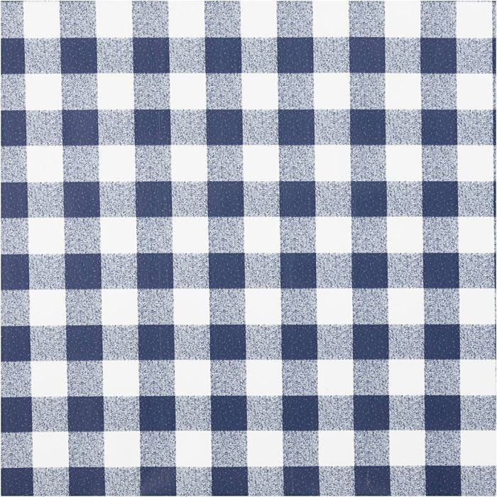 Toile cirée, à carreaux, L : 140 cm, bleu, blanc, 20 m/ 1 rouleau