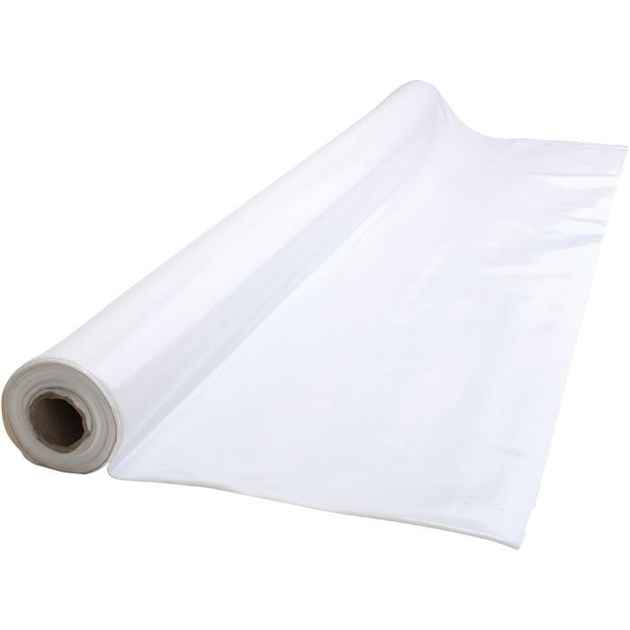 Toile cirée, L : 140 cm, blanc, 20 m/ 1 rouleau