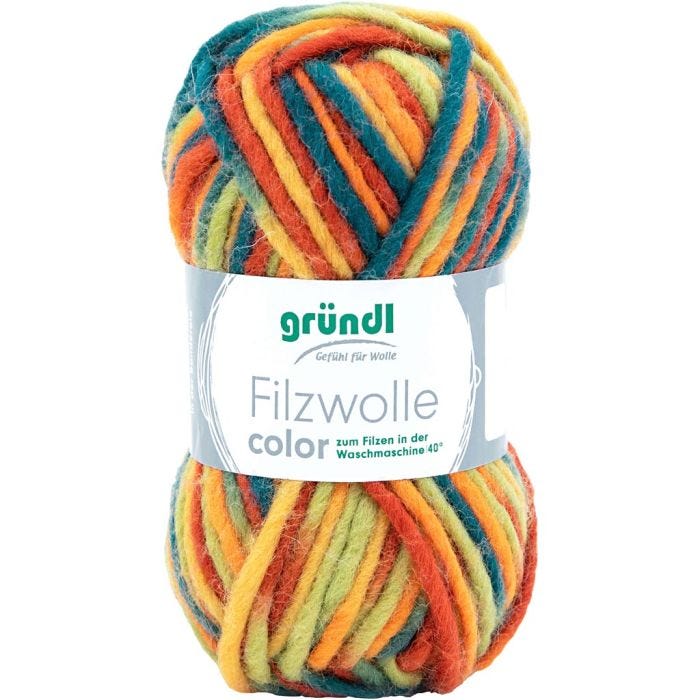 Pelotes de laine, multicolore, 50 gr/ 1 boule