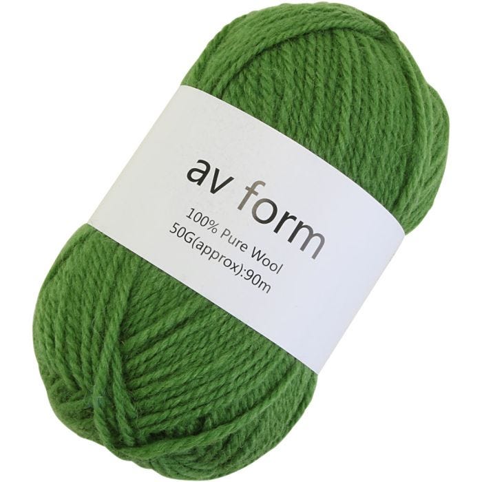 Pelotes de laine, vert, 50 gr/ 1 pièce