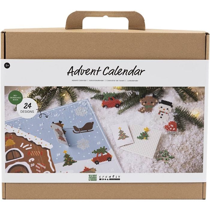 Calendrier de l’Avent avec des perles NABBI BioBeads, 24 designs, 1 pièce