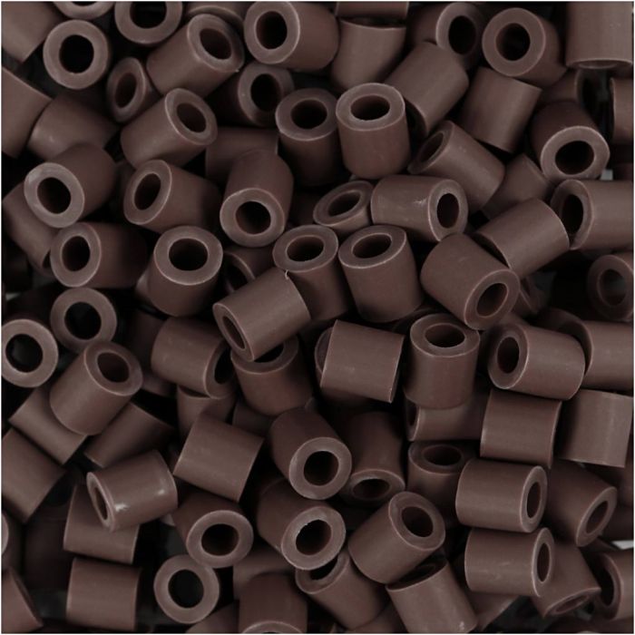 Les Perles NABBI BioBeads, dim. 5x5 mm, diamètre intérieur 2.5 mm, medium, brun, 1000 pièces/ 1 Pq.