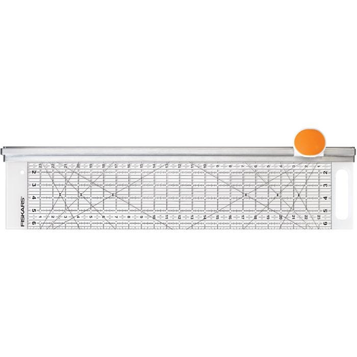 Fiskars Combo Rotary Cutter & Ruler, L : 61 cm, L : 15 cm, 1 pièce