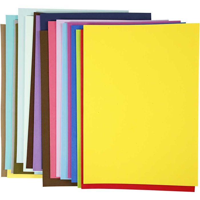 Feuille De Mousse EVA, A3, feuille 297x420 mm, 20 flles ass./ 1 Pq.