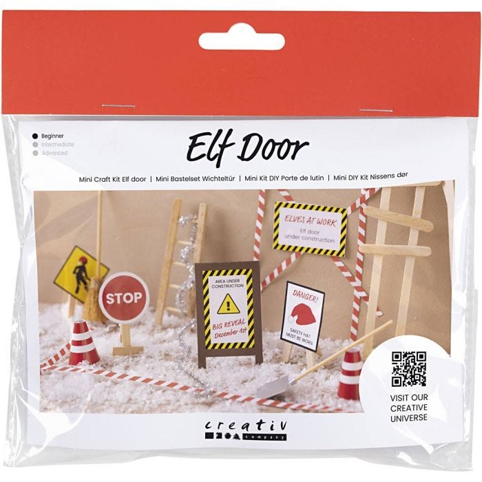 Mini Kit DIY Porte de Lutin, Construction de maquette, 1 Pq.