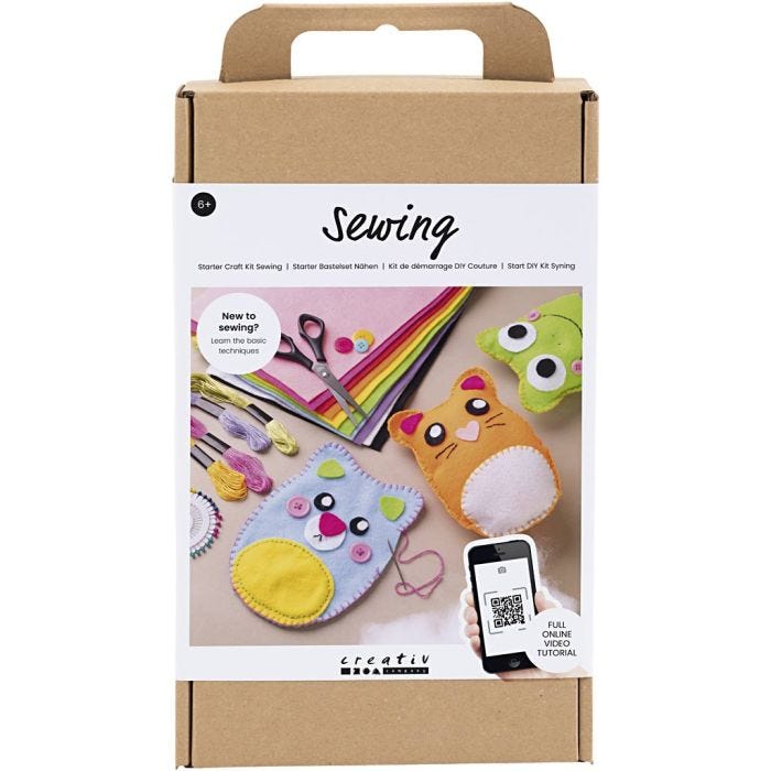 Kit de Démarrage DIY Couture, Ours en peluche, 1 Pq.