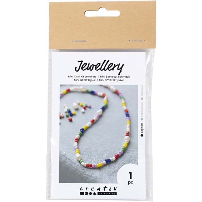 Mini Kit DIY Bijoux, Colliers de perles d’eau douce, 1 Pq.