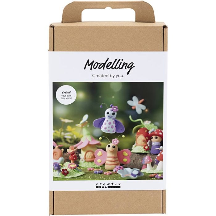 Kit DIY Modelage, Féerie, couleurs pastel, 1 Pq.