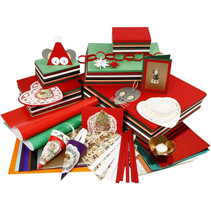 Noël Traditionnel à Bon Prix, ass. de couleurs, 1 set