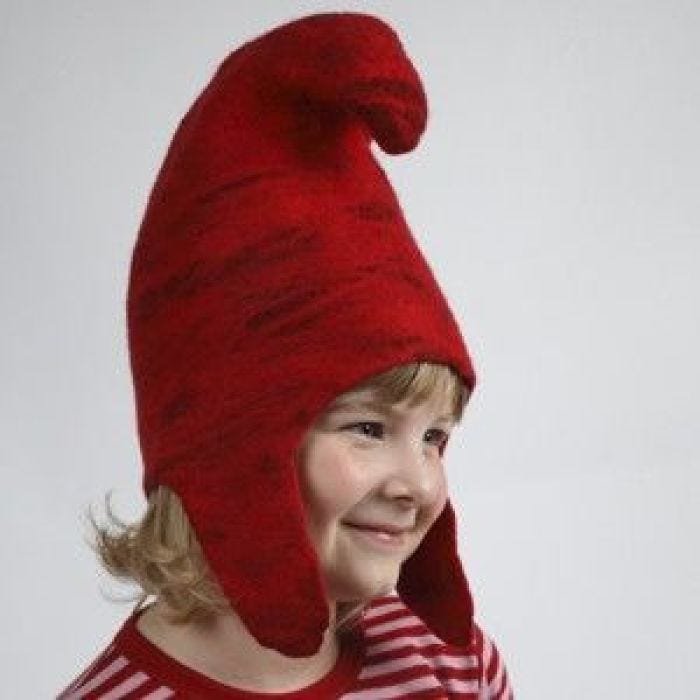 Un bonnet de lutin en forme d'Elfe