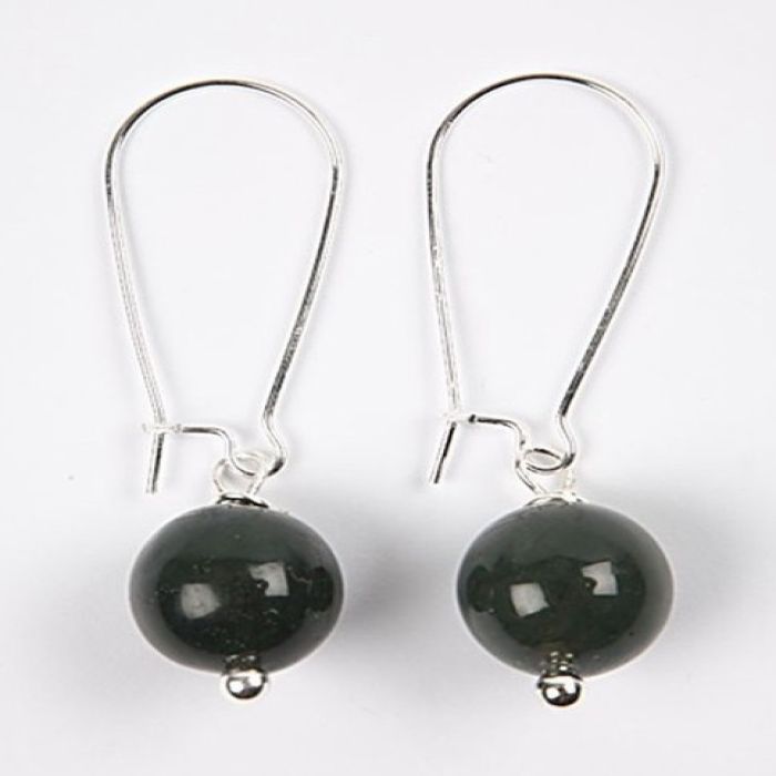 Boucles d'oreilles avec perles indiennes en agate