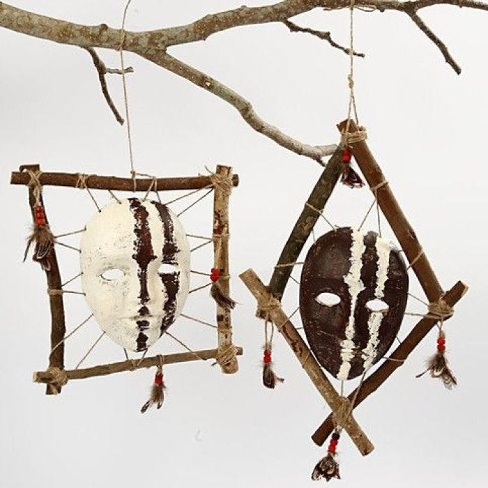 Framed African mask