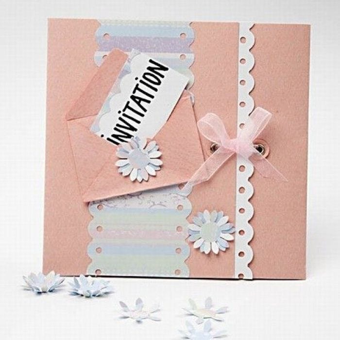 Des invitations roses