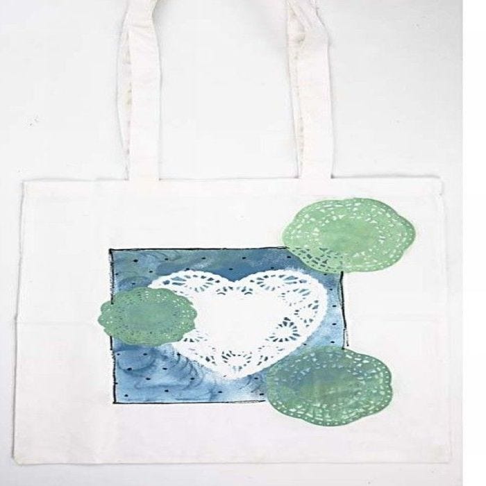 Shopping bag with long handle