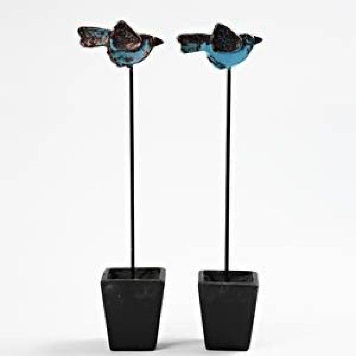 Crackling on terracotta and polystyrene