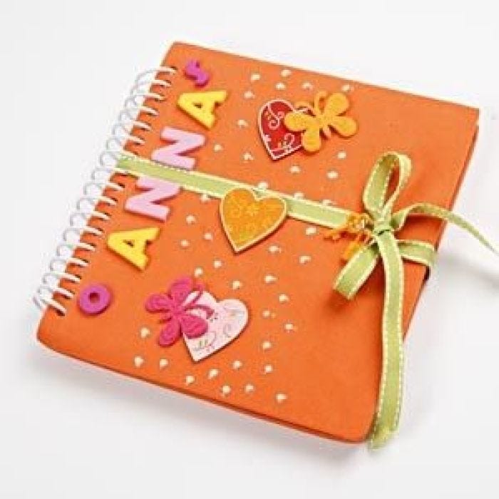 Personal foam rubber notebooks for girls
