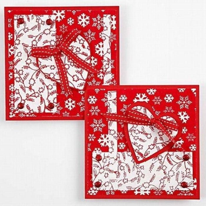 Carte de Noël avec un cœur