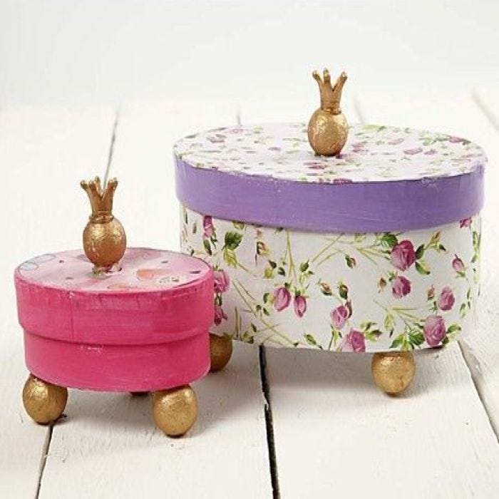  Boîtes de Princesse avec Découpage