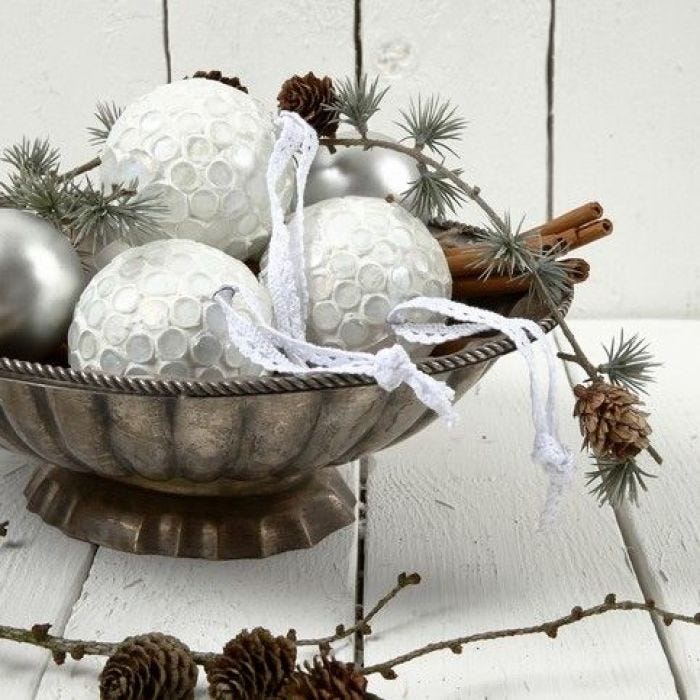 Christmas Baubles with Mosaic Tiles