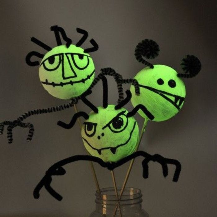 Glow-in-the-Dark Polystyrene Monsters