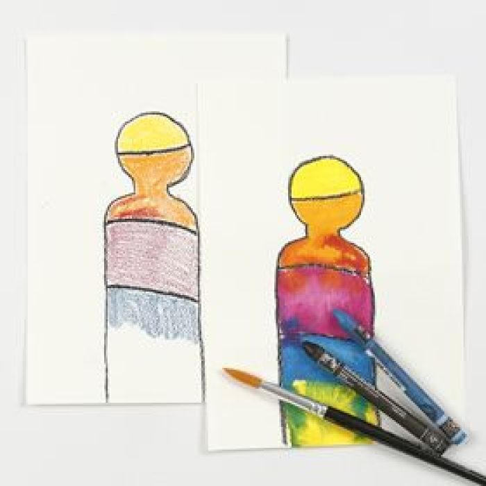 Crayons Aquarelle mis en pratique