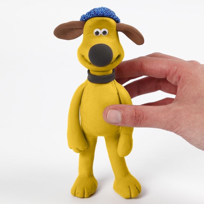 Bitzer de Shaun le Mouton modelé avec les pâtes Silk Clay et Foam Clay