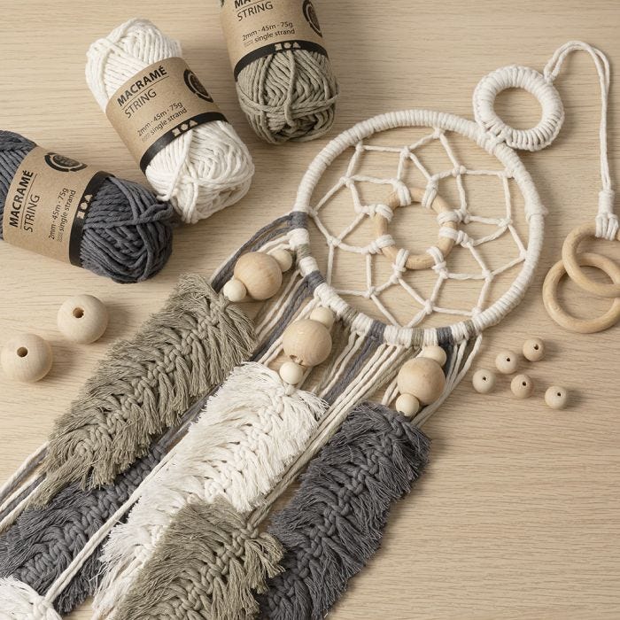 Kit de démarrage DIY: apprendre à tresser le macramé