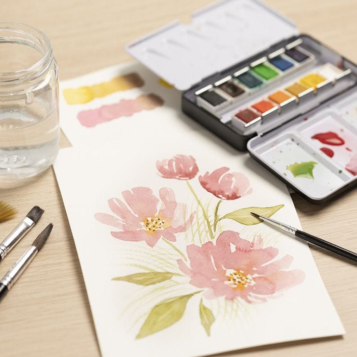 Kit de démarrage DIY: apprenez à peindre à l'aquarelle