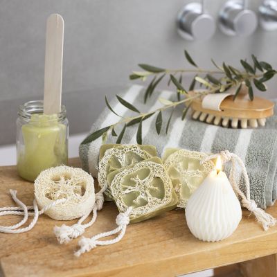 Savon à l’huile d’olive au loofah