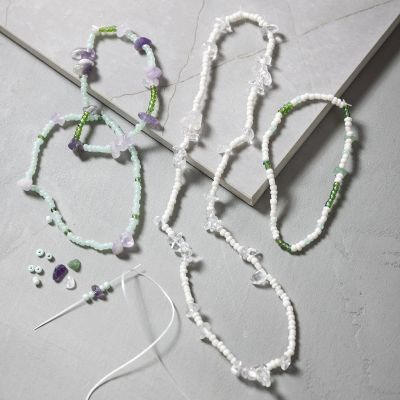 Collier et bracelet avec améthyste