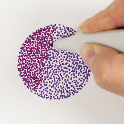 Comment remplir un coloriage avec des points