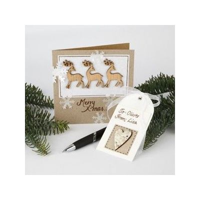 A Card with Reindeer