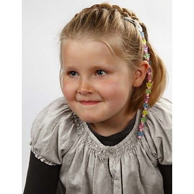 Plastic Beads on Metal Hair Clips