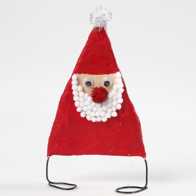 Un père Noël en fil bonsaï
