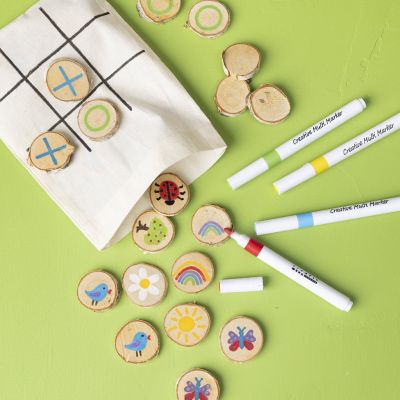 Jeux de disques en bois créatifs