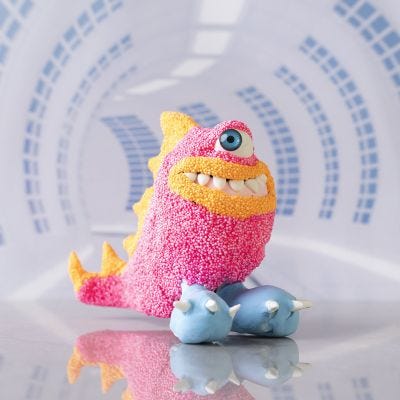 Monstre Freddy en pâtes Silk Clay® et Foam Clay®