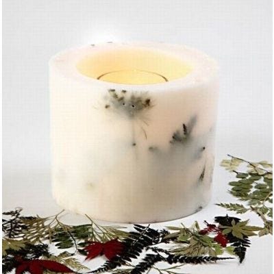 Make candles with flowers