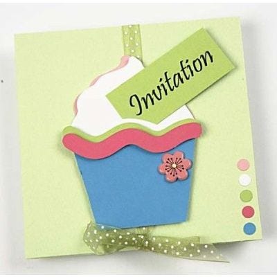 Cup Cake Invitations